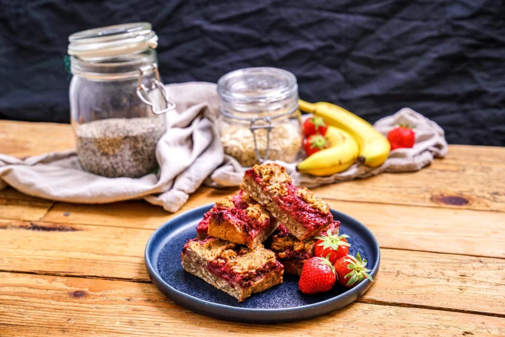 Strawberry Bars Müsliriegel selber machen