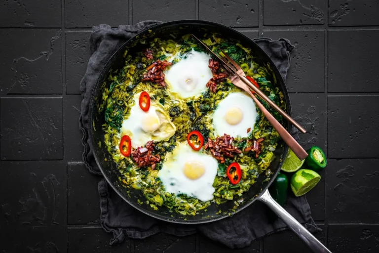 shakshuka-rezepte grüne shakshuka