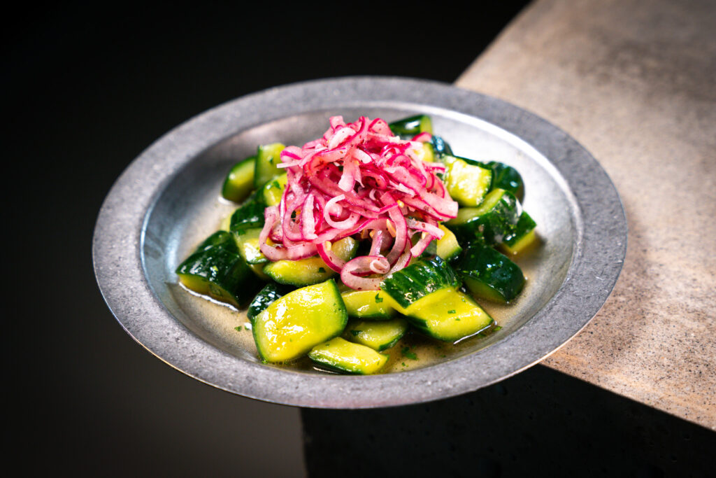 Smashed Gurkensalat