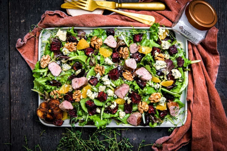 Herbstsalat mit geröstetem Gemüse
