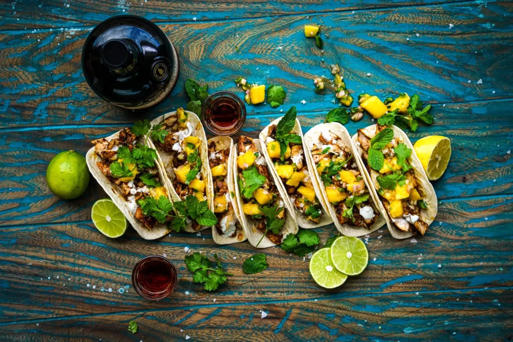 jerk chicken tacos