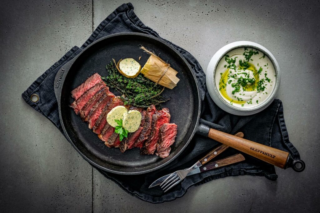 Motion Cooking Rezepte - Kräutersteak mit Whisky Butter