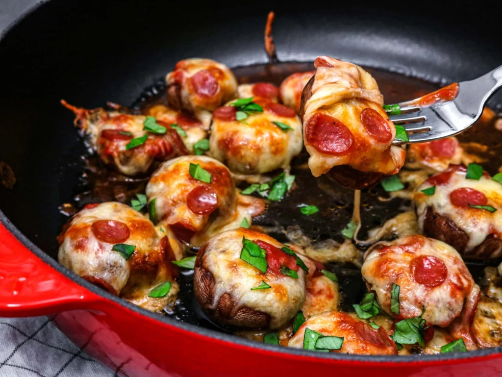 Low Carb Pizza-Champignons