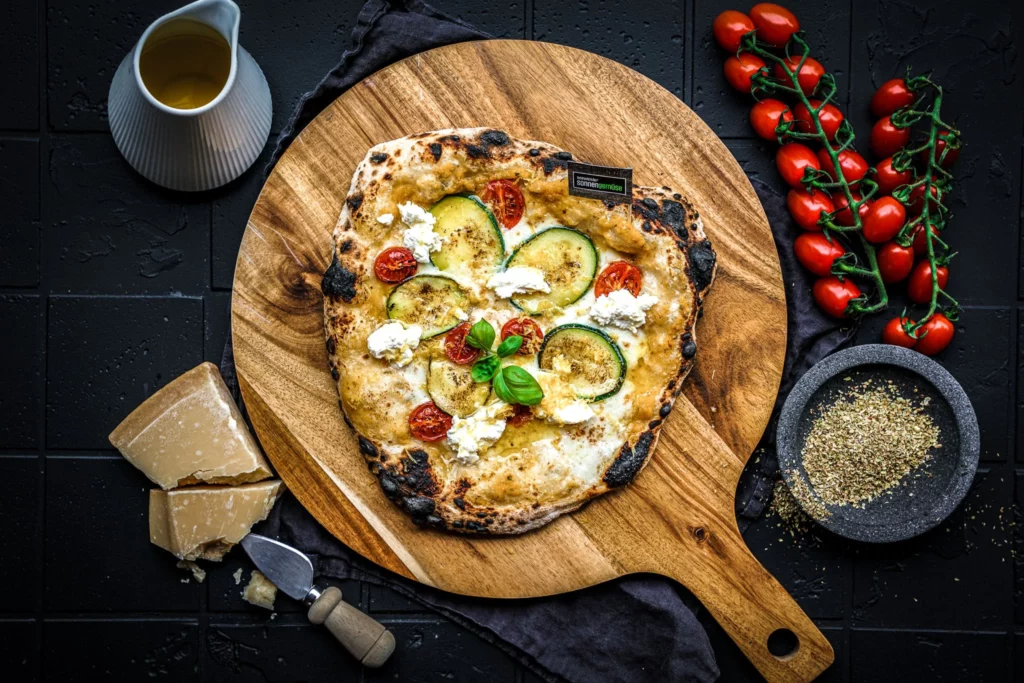 Sommerliche Zucchini-Pizza