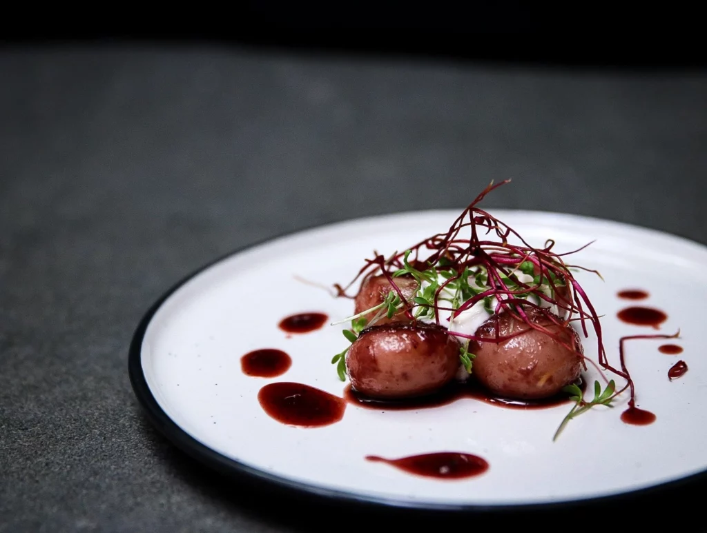 glasierte rote Rübe