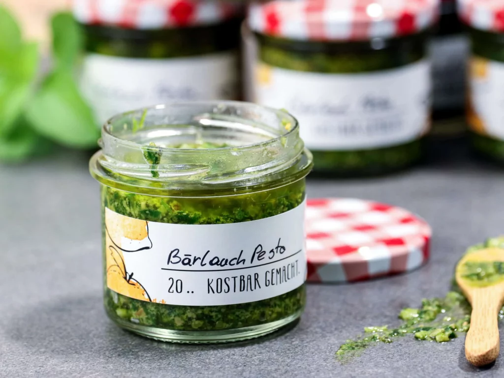 bärlauchpesto mit kürbiskernen