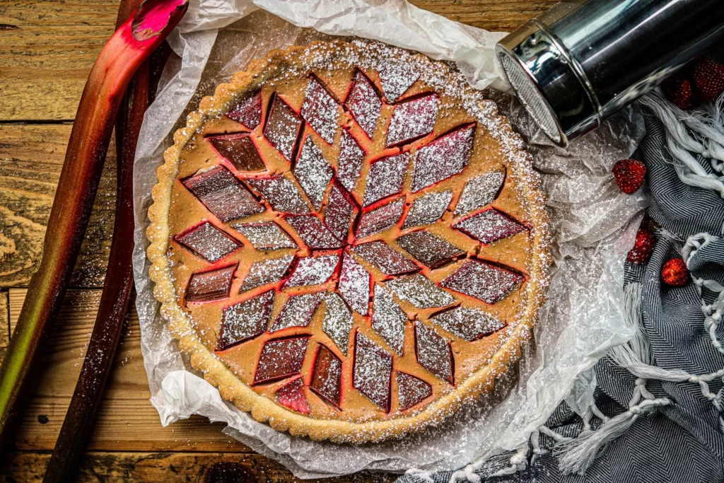 Erdbeer-Rhabarber-Tarte