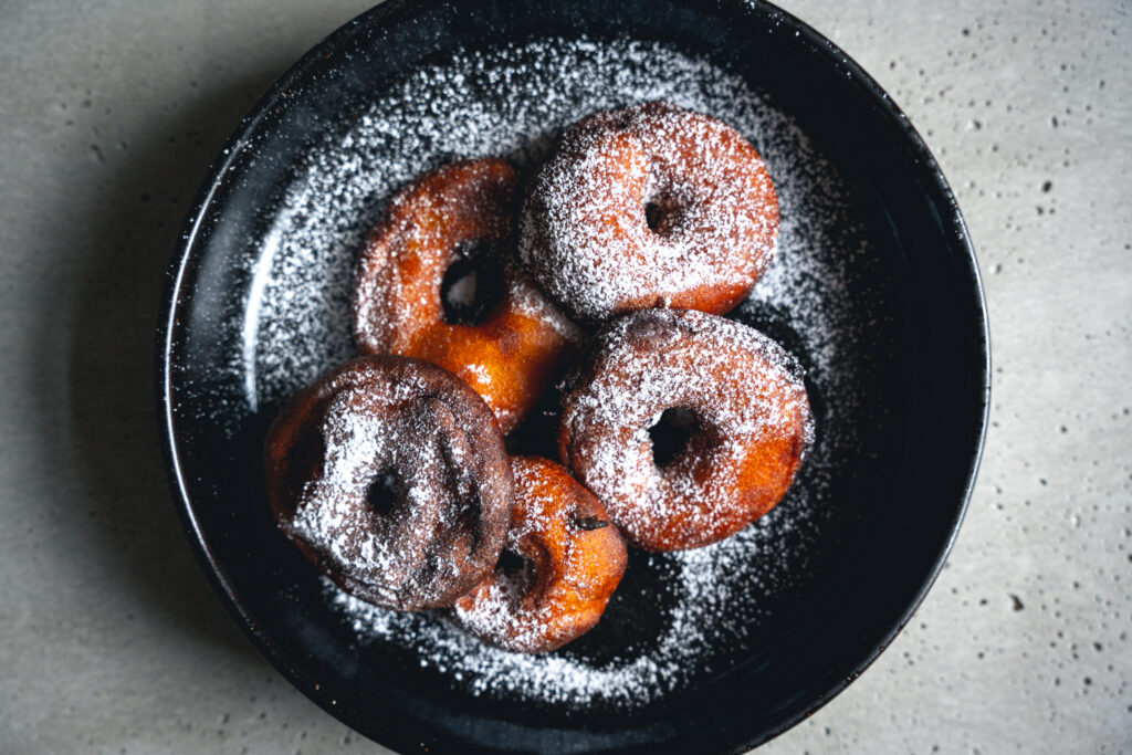 Gebackene Apfelringe