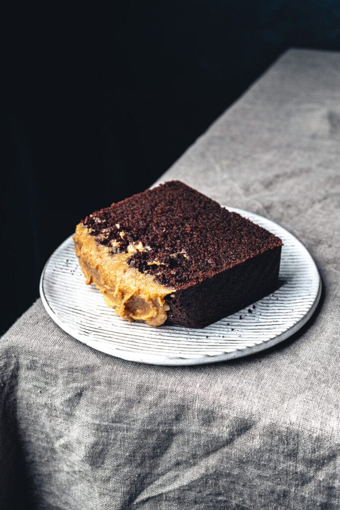 Schokokuchen mit Peanutbutter Frosting