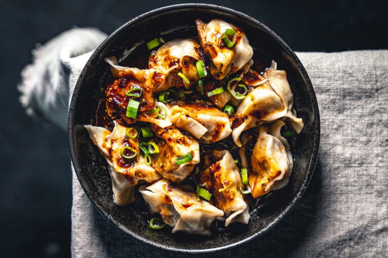 Beef Dumplings in Chili Öl