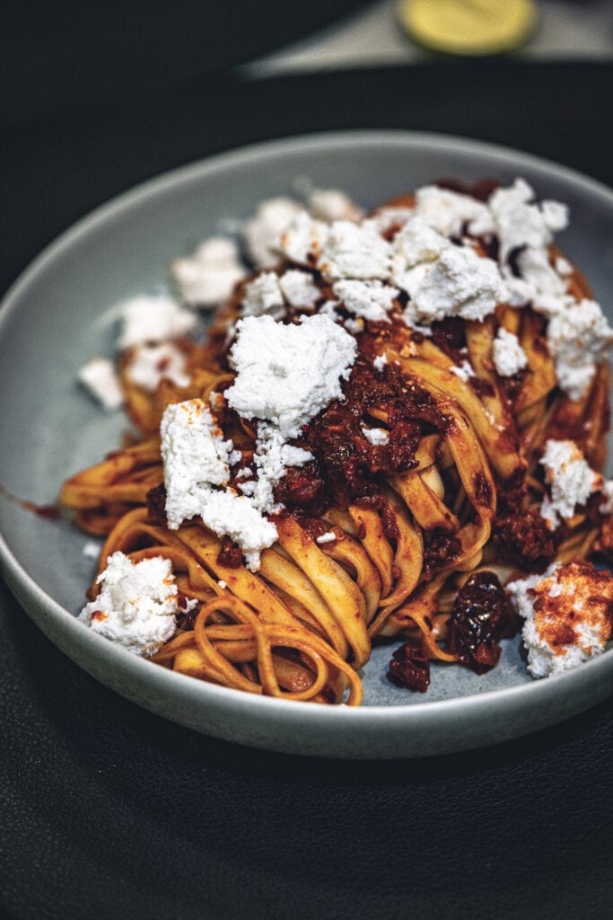 Nduja und Ricotta Pasta