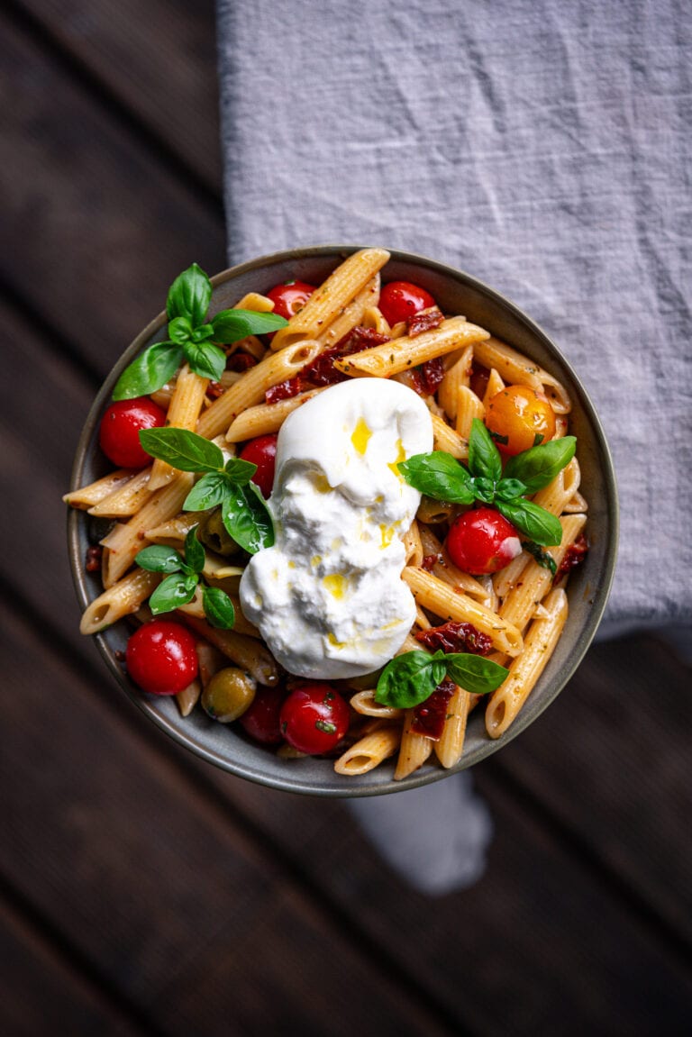 Nudelsalat mediterraner Art