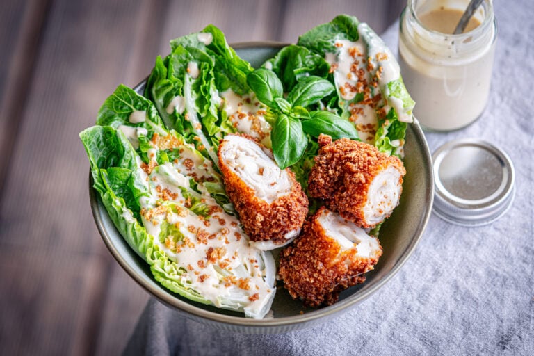 Crispy Truffle Chicken Caesar Salad