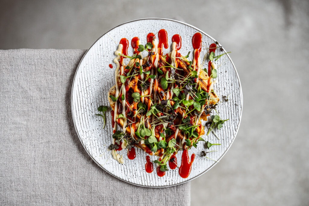 Kimchi Waffles