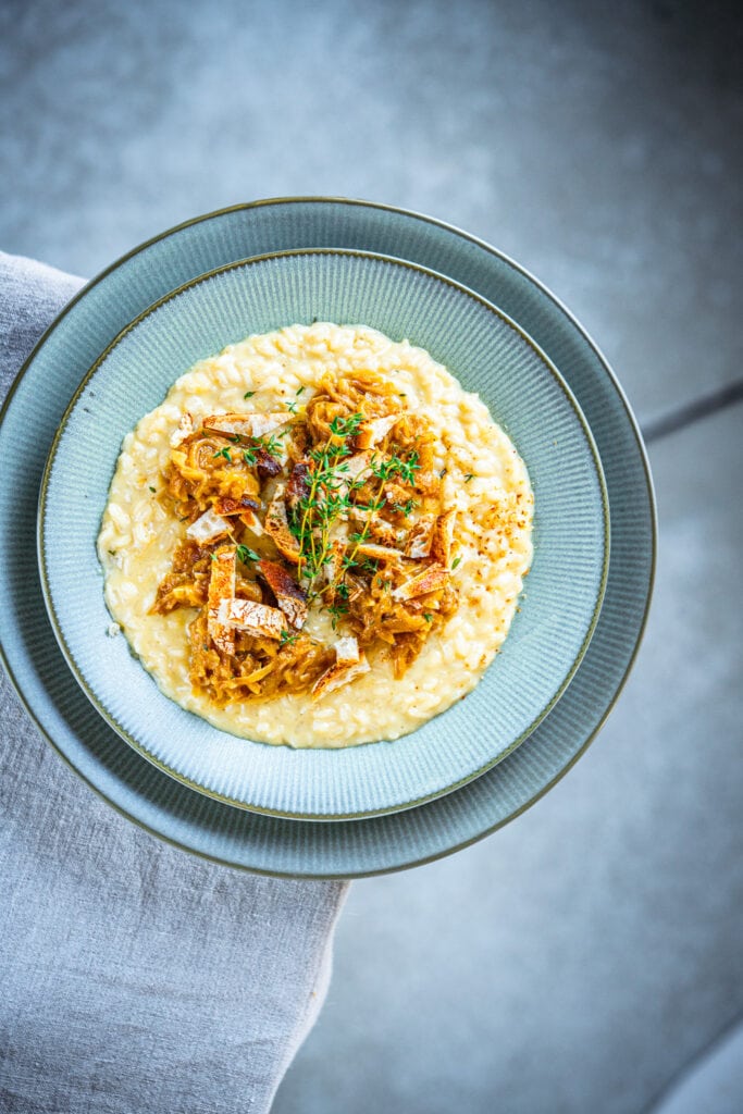 French Onion-Risotto