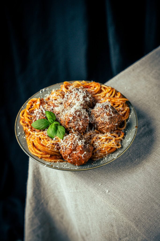 Ricotta Meatballs Spaghetti