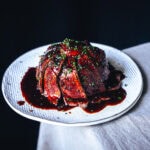 Black Pepper Beef Gebeiztes Ei