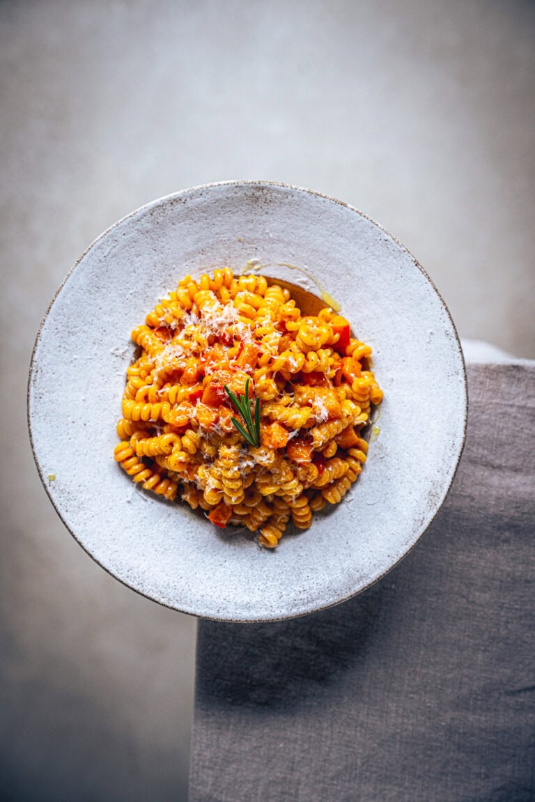 Spicy Kürbis Carbonara mit Nduja