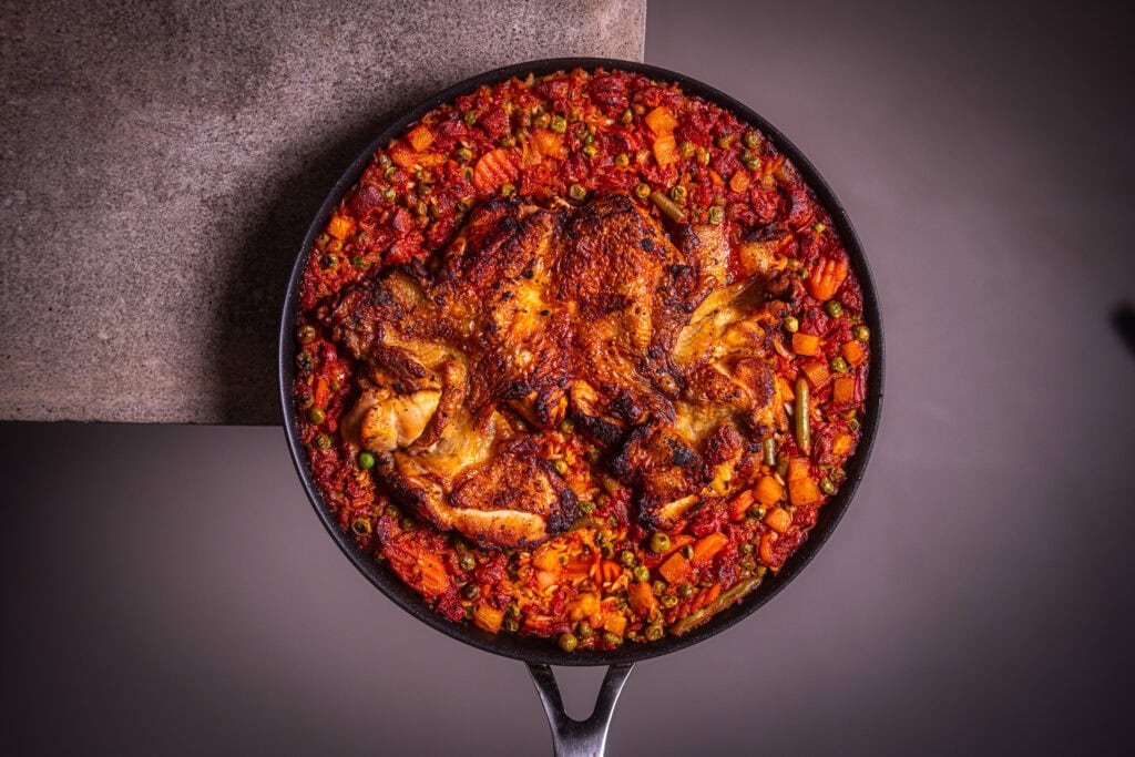 Chicken Paella - mit ganzem Huhn
