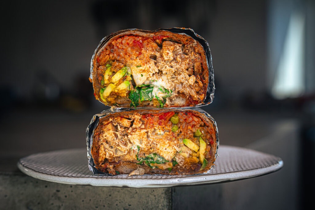 Grillhuhn Burrito aus dem Airfryer