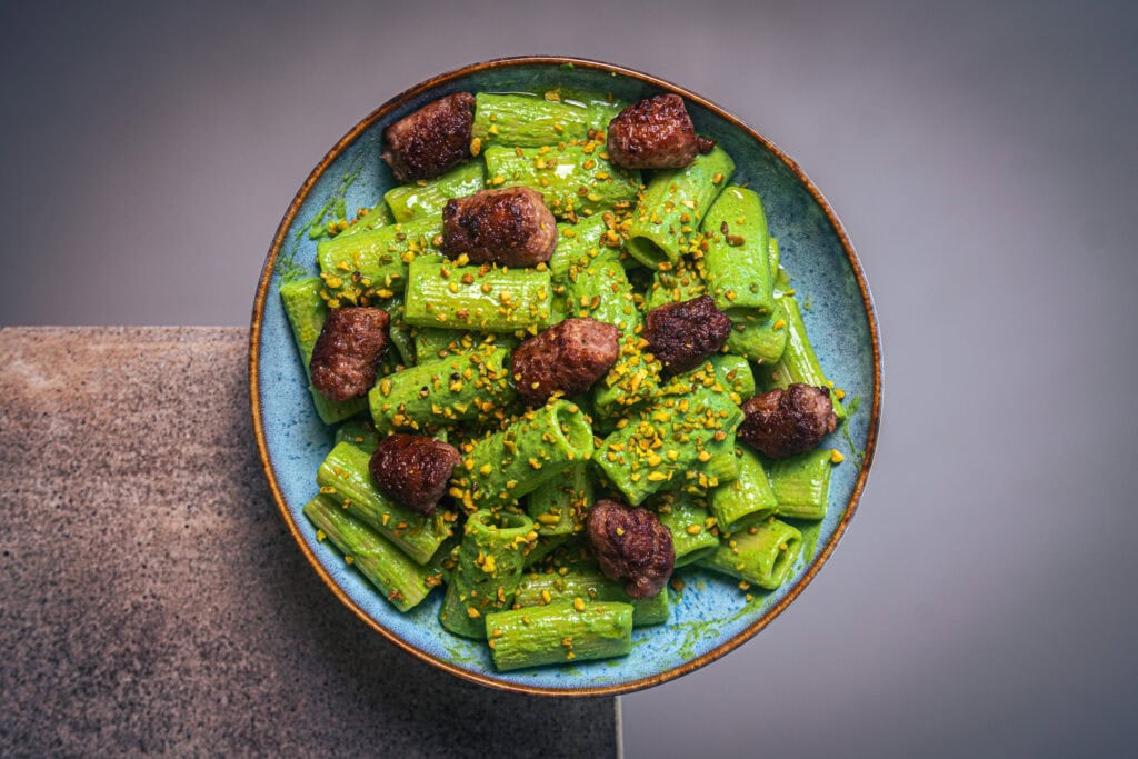 Ricotta Bärlauch Rigatoni