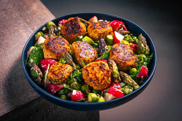 Kimchi Chicken Meatballs