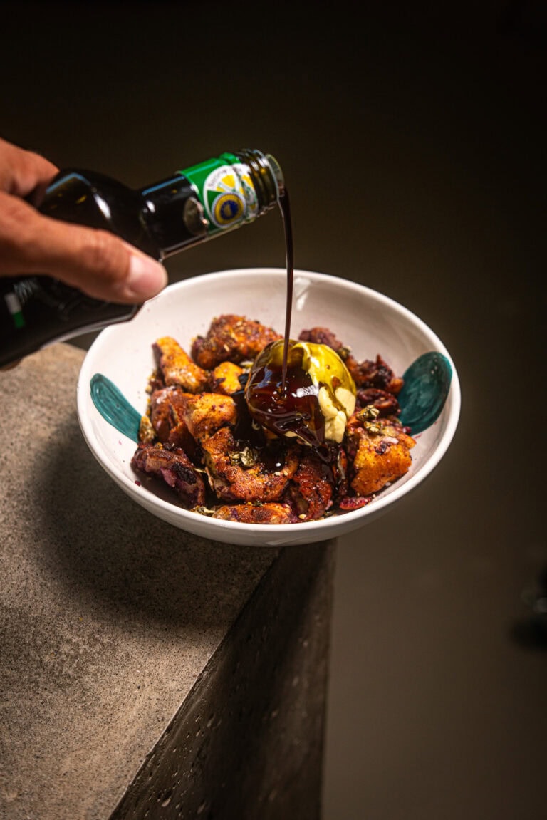 Heidelbeerschmarrn mit Vanilleeis & Kernöl