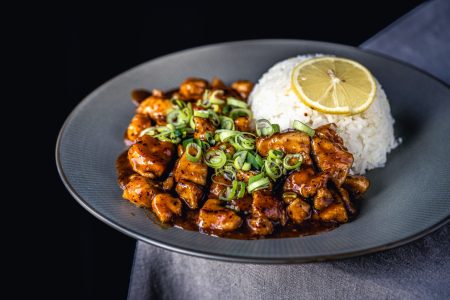 Orange Chicken mit Zitronenreis
