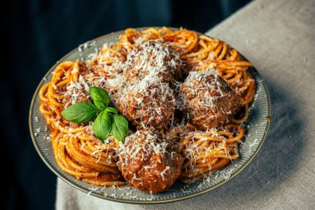 Ricotta Meatballs Spaghetti