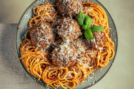 Ricotta Meatballs Spaghetti
