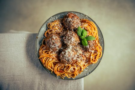 Ricotta Meatballs Spaghetti