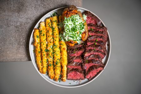 Steak mit Spargel & Erdäpfeln aus dem Airfryer