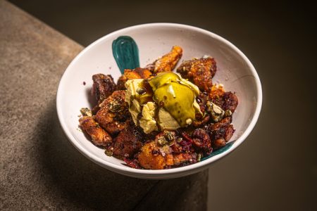 Heidelbeerschmarrn mit Vanilleeis & Kernöl