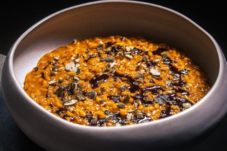 Geröstetes Kürbisrisotto