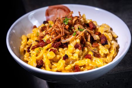 Käsespätzle Carbonara