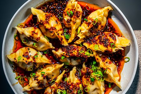 Beef Dumplings mit Chili Öl