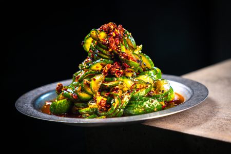 Chili Crunch Gurkensalat