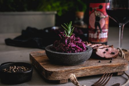Rotkraut mit Apfel