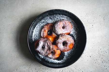 Gebackene Apfelringe