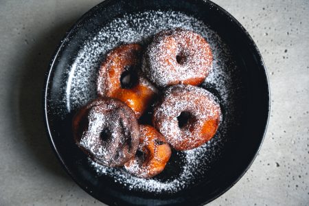 Gebackene Apfelringe