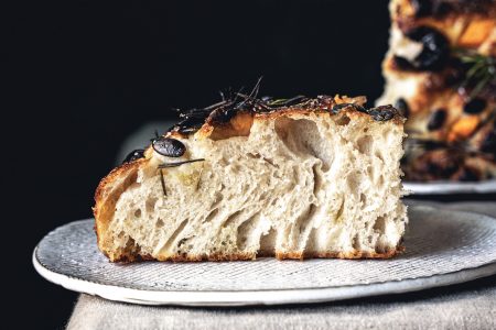 Focaccia mit Kürbis und Rosmarin