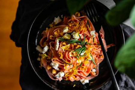 Rote Rüben Fettuccine