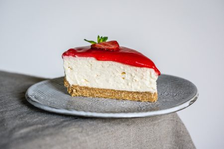 Erdbeer Rhabarber Cheesecake