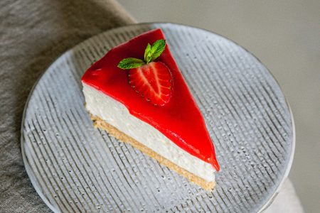 Erdbeer Rhabarber Cheesecake