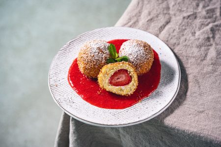 Erdbeer-Topfenknödel