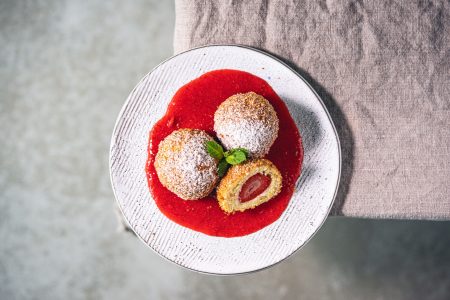Erdbeer-Topfenknödel