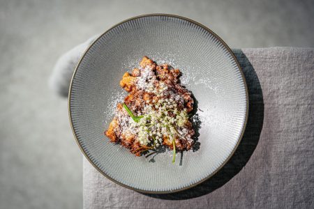 Gebackene Holunderblüten