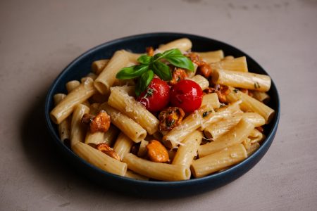 Eierschwammerl Pasta mit Parmesan