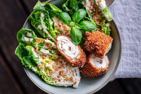 Crispy Truffle Chicken Caesar Salad