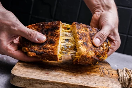 französisches Zwiebel-Sandwich